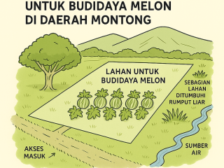 Butuh Lahan 1 Hektar untuk Budidaya Melon di Daerah Montong