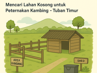 Mencari Lahan Kosong untuk Peternakan Kambing di Tuban Timur